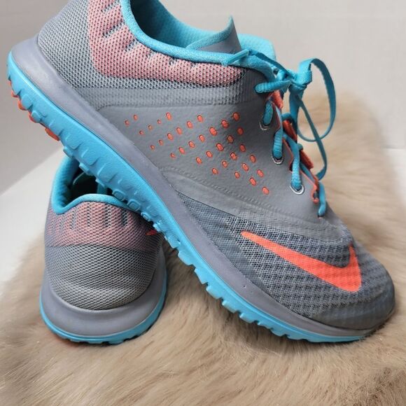 Nike Lite Run 2 Womens Running Shoes Sneakers Turquoise Gray Size 9 - Picture 6 of 11